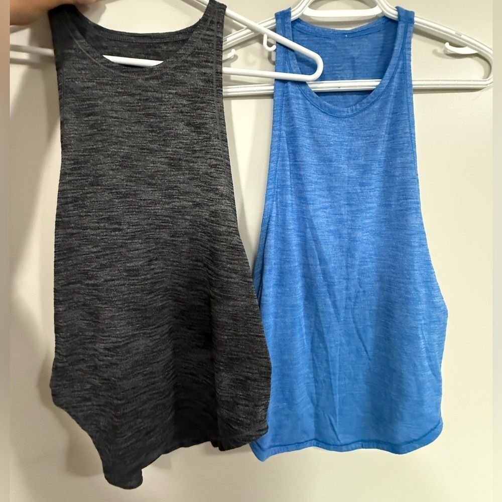 lululemon athletica Black and Blue Muscle Tees
